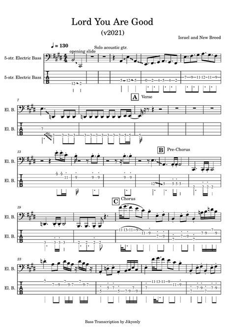 Breed (Ver 3) Bass Tabs .
